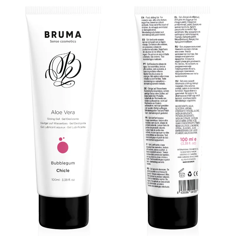 Bruma - Aloe Vera Vattenbaserat Glidmedel Tuggummi Smak 100 ml