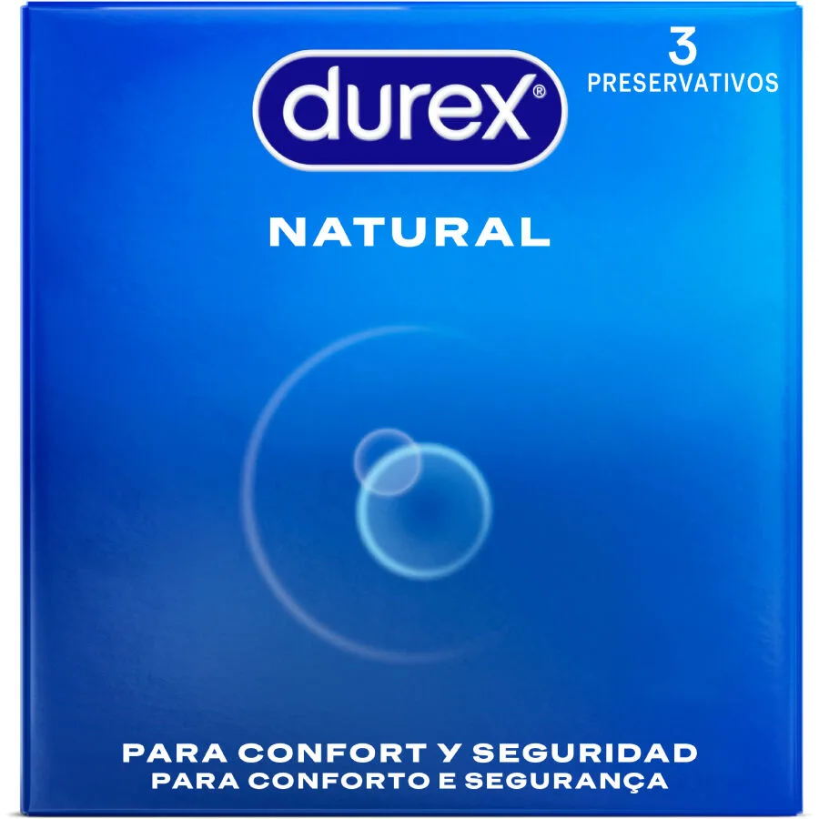 Durex Natural Comfort Latexkondomer – Förpackning med 3