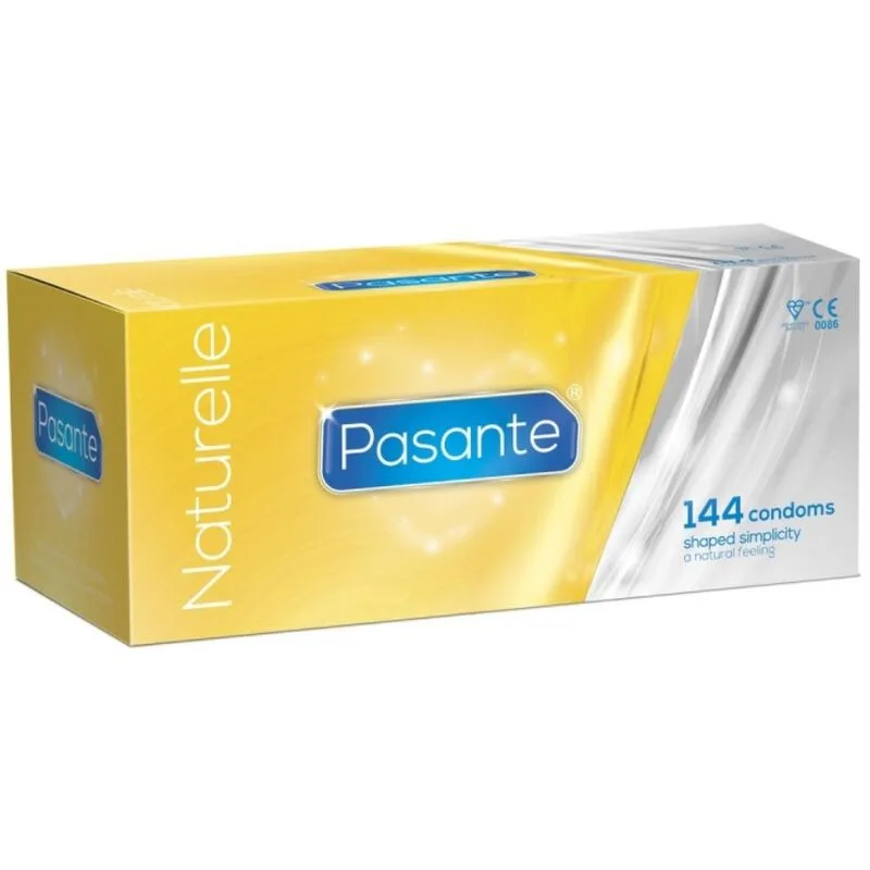 Pasante Naturelle Kondomer – Naturkänsla i Latex – Storpack med 144
