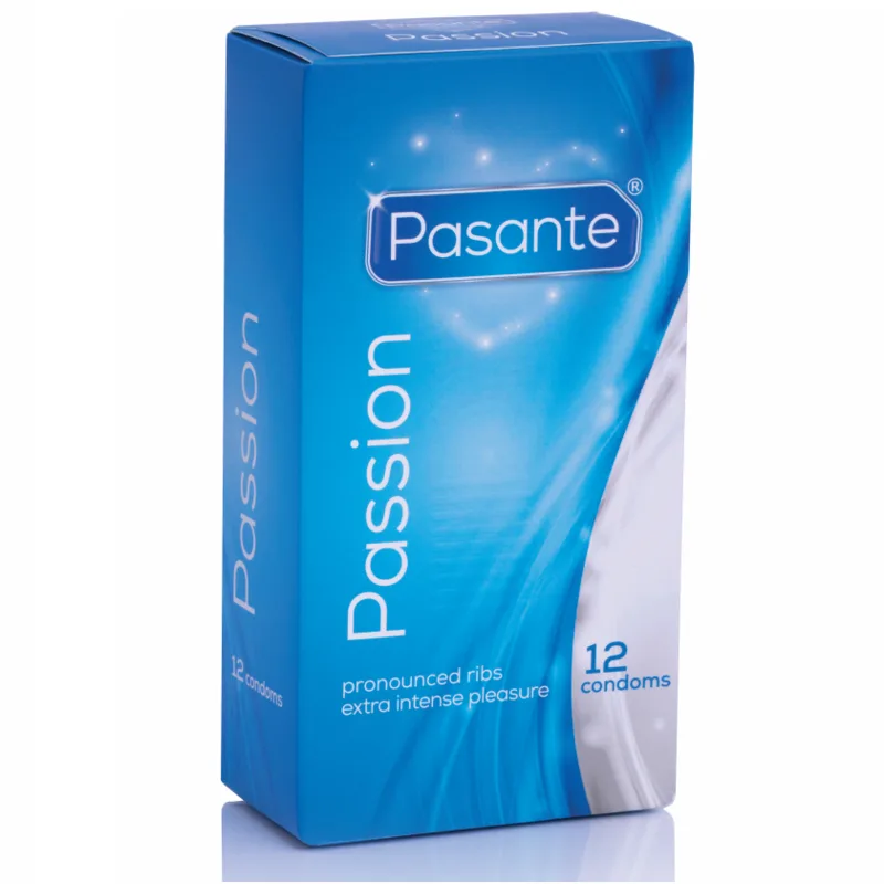 Pasante Prickig & Räfflad Kondom – Maximum Pleasure – 12-pack