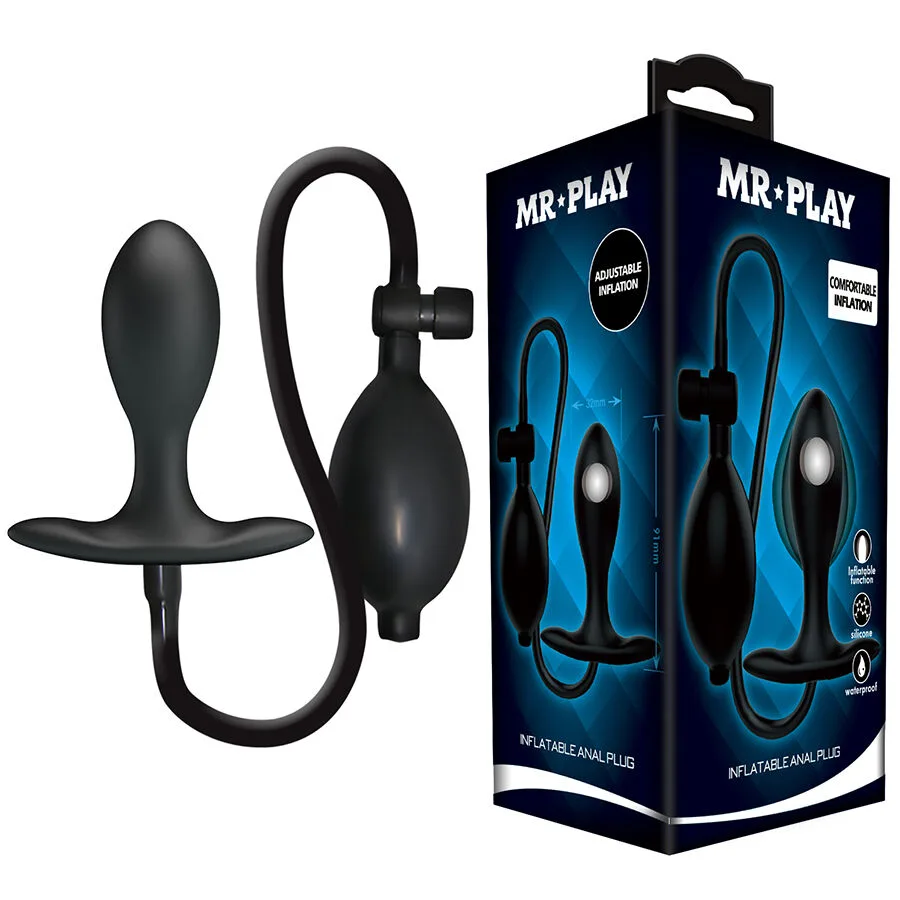 Mr Play - Justerbar Uppblåsbar Analplugg med Säkerhetsventil