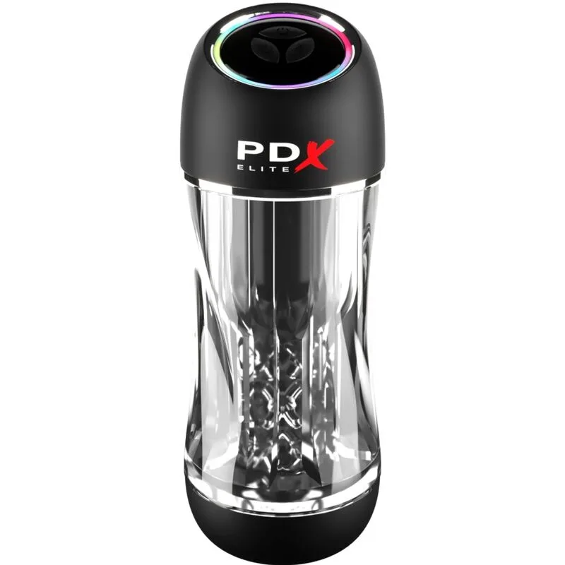 PDX Elite Stroker Viewtube Pro Vibrerande Stroker – Transparent