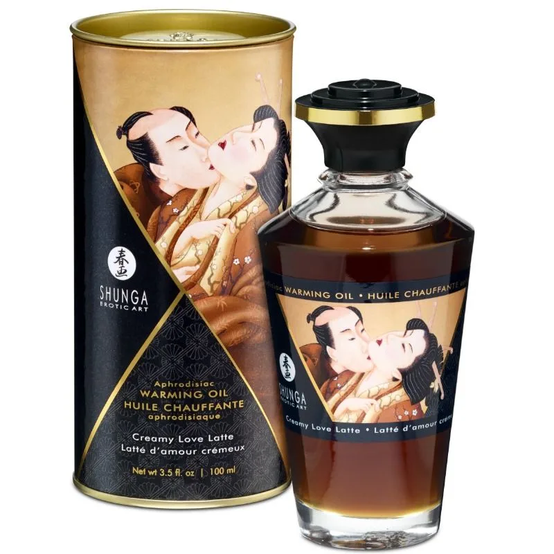 Shunga Creamy Love Latte Kaffeesmakande Värmande Massageolja 100ml