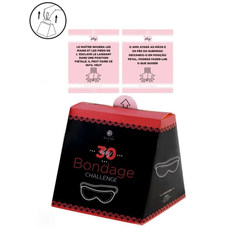 Secretplay – 30-dagars Bondage-utmaning Kortset (Fransk/Portugisisk utgåva)