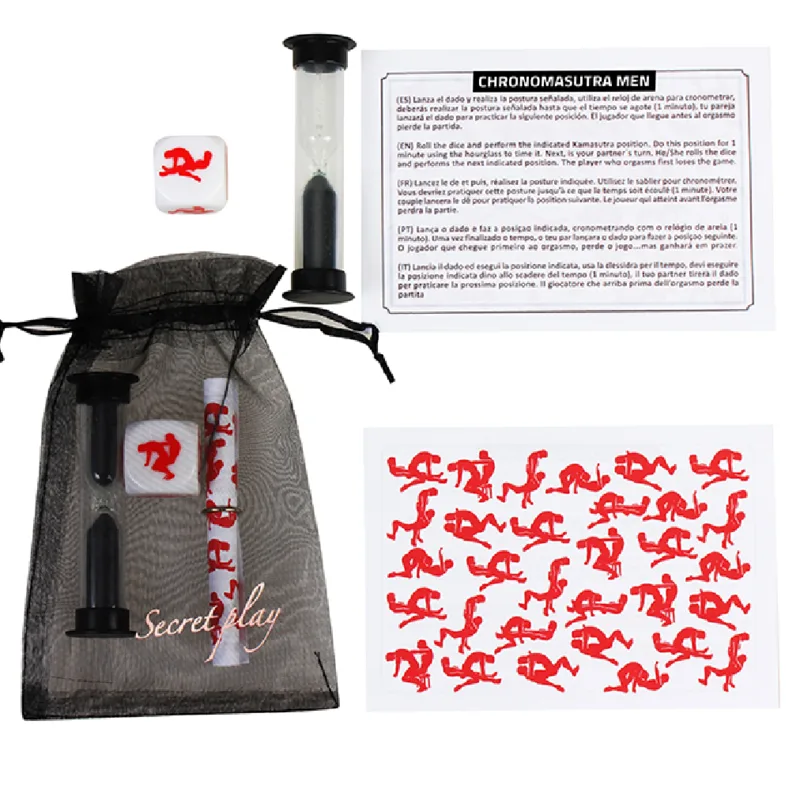 Secretplay Chronomasutra Gay Couples Intimacy Dice & Timer Game (ES/EN/IT/PT/FR)