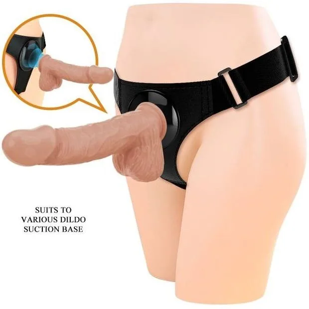 Pretty Love - Harness Briefs Universal Sele-On Sele med Realistisk Dildo Jerry 21,8 cm Naturlig