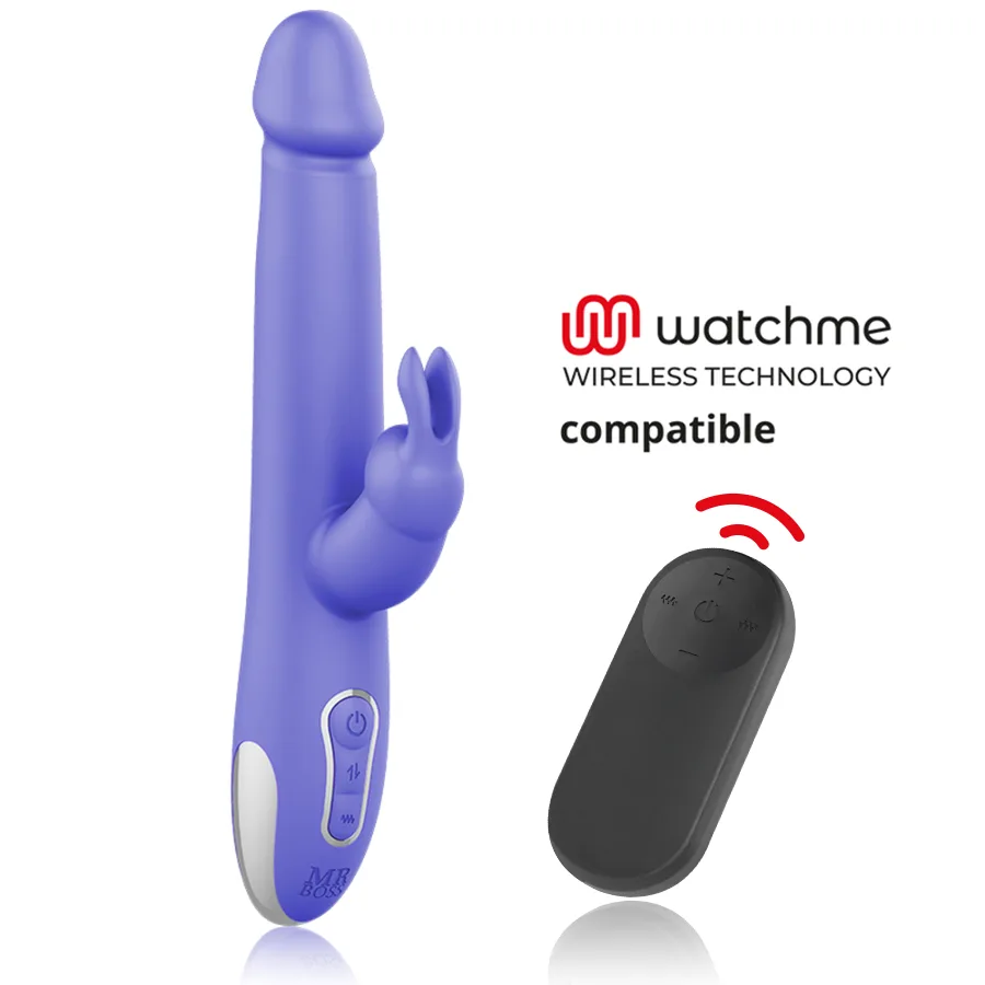 Mr Boss - Arturo Kaninvibrator & Roterande Pärlstimulator med Watchme Fjärrkontrollklocka