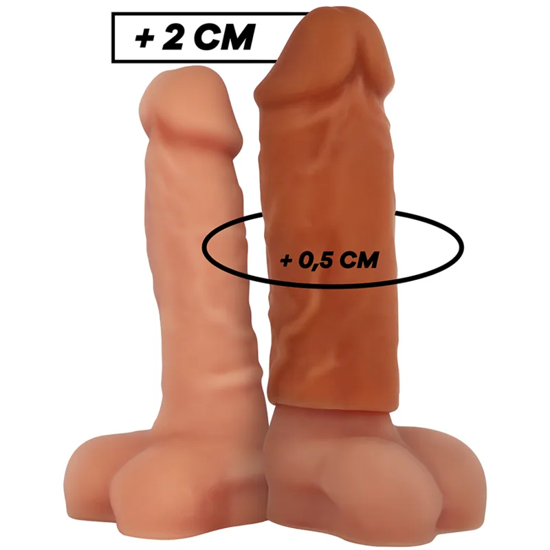 VirilXL Liquid Silicone V3 Brown Penis Extension Sleeve