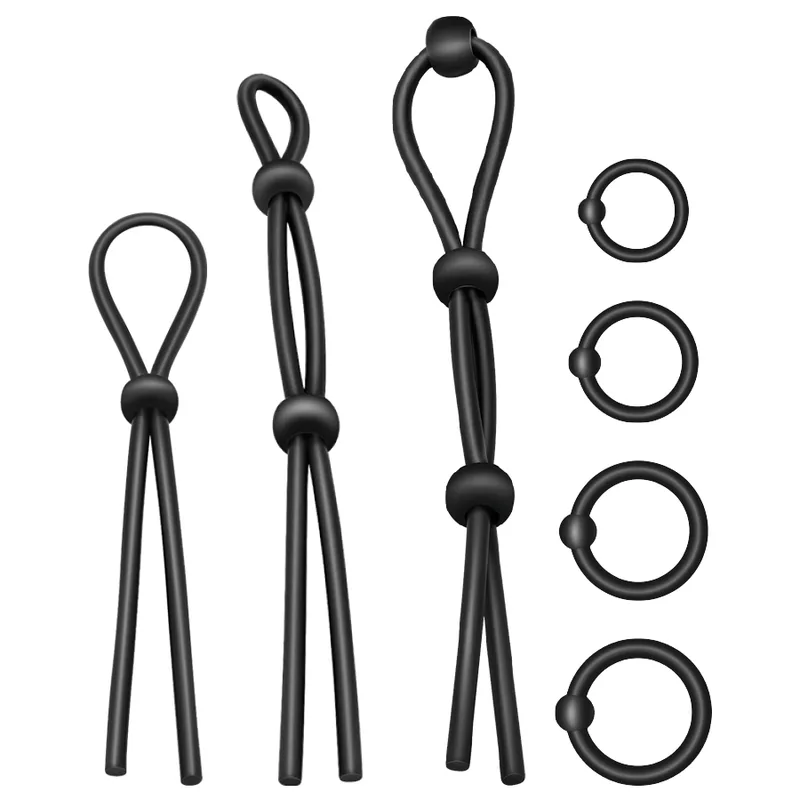 Addicted Toys - Flexible Silicone Penis Ring Set | 7-Piece Collection