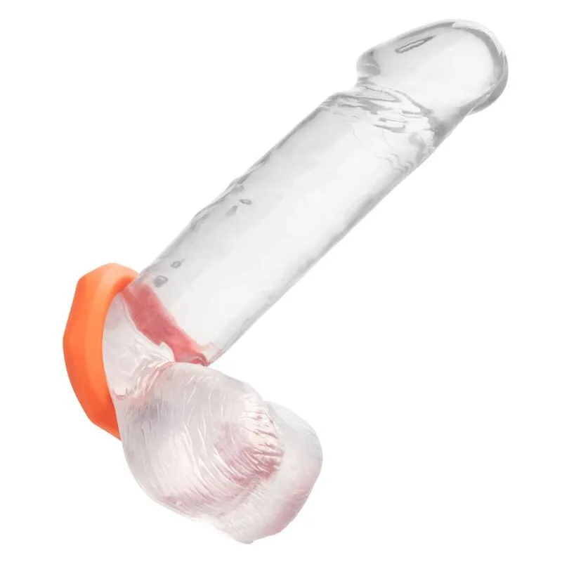 CalExotics - Alpha Liquid Silicone Sexagon Penisförstärkningsring - Orange