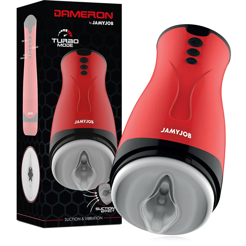 Jamyjob Dameron Sugande och Vibrerande Manlig Masturbator