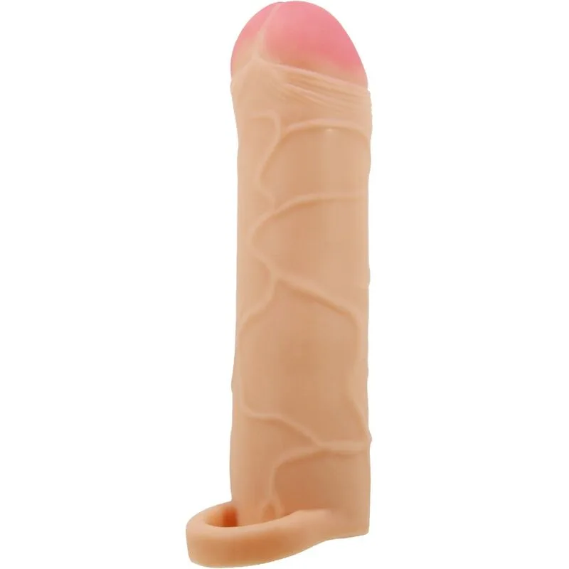 Pretty Love - Textured Penis Extension Sleeve, Flesh Tone