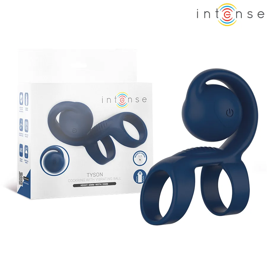Intense Tyson Vibrerande Penisring med Stimulerande Massageboll – Ø 3,2 cm