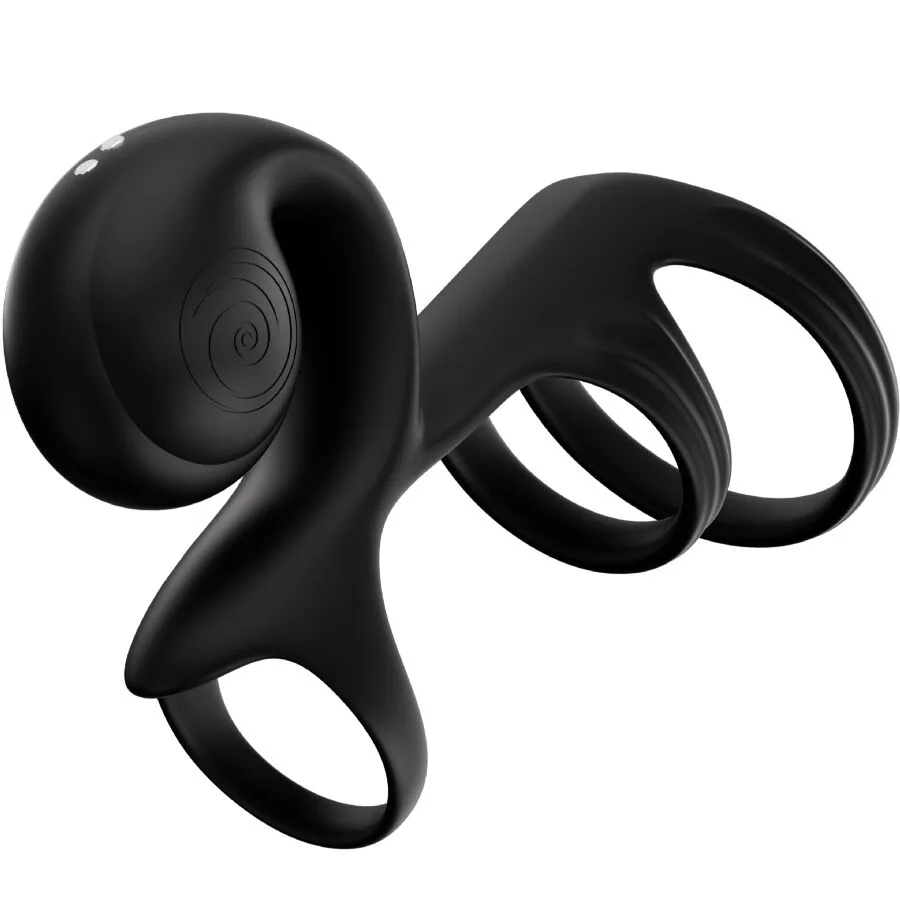 Snail Vibe Jovi Arc Couples Vibrating Ring with Remote Control – Black