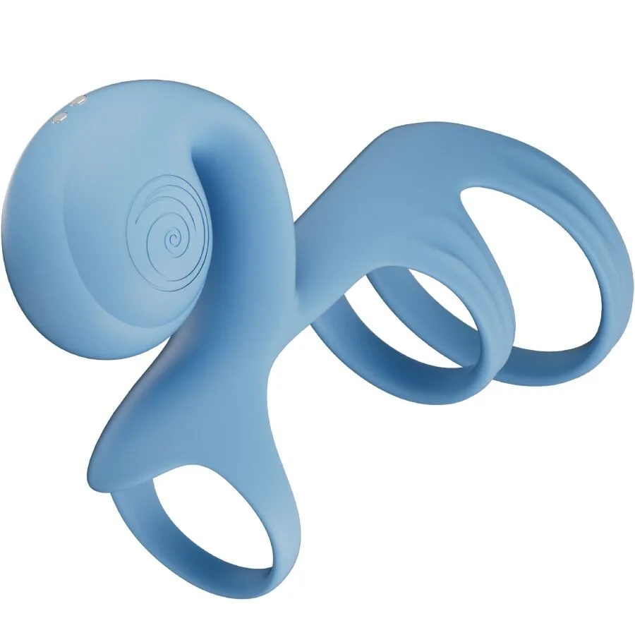 Snail Vibe Jovi Arc Couples Vibrating Ring with Remote Control – Blue