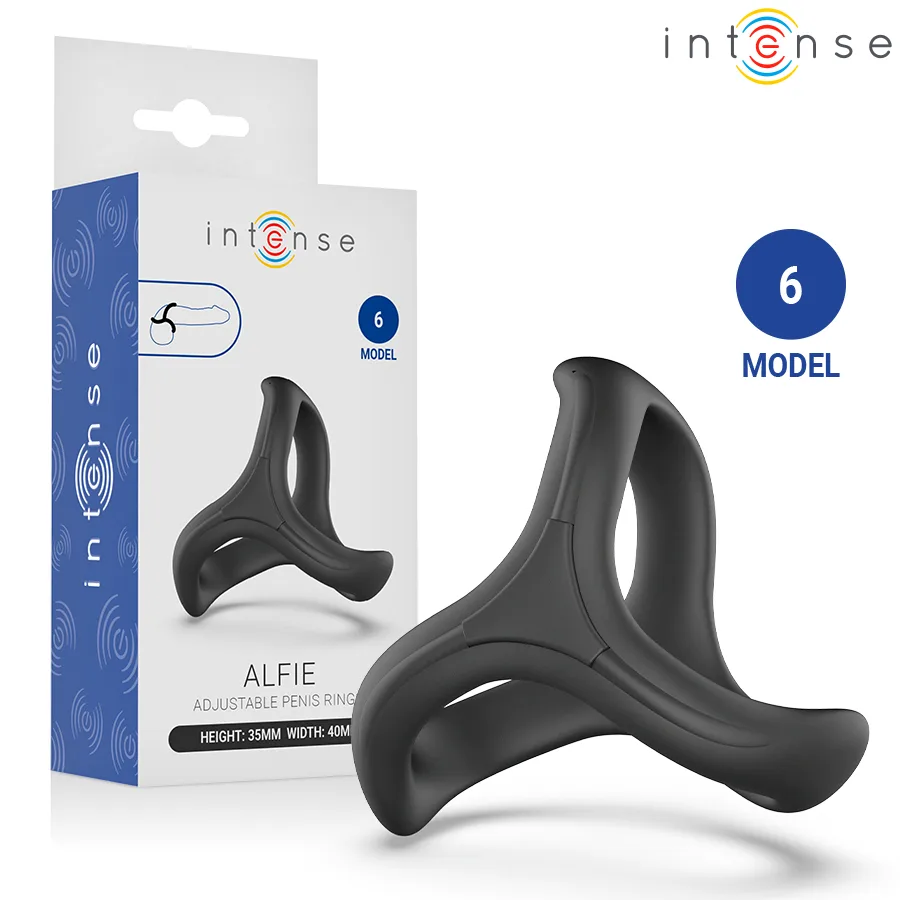 Intense - Alfie Adjustable Triple Penis Ring Model 6 by Addicted Toys