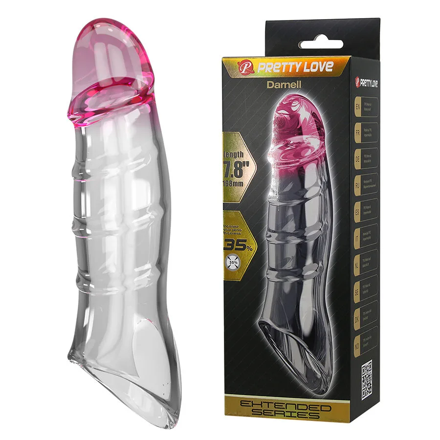 Pretty Love - Darnell Transparent Effect Penis Extension Sleeve