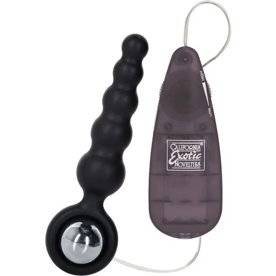 CalExotics Booty Call Booty Shaker Silicone Anal Vibrator with Wired Remote – Black