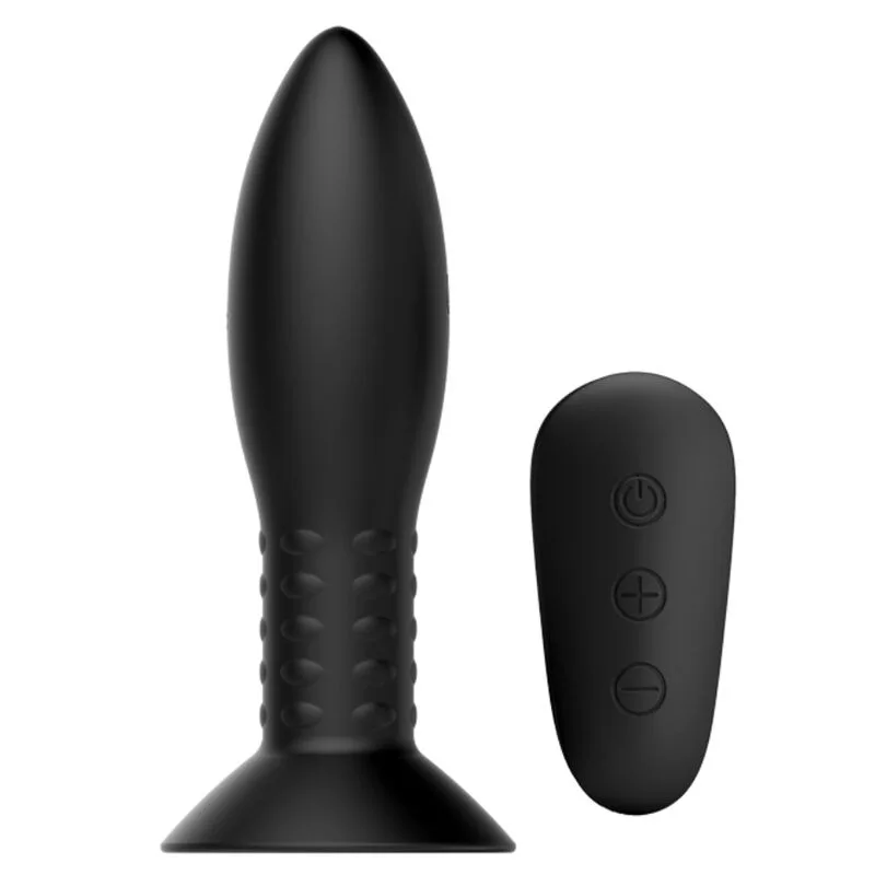 Mr Play - Analplug med roterande kulor & vibrerande spets | Fjärrkontroll