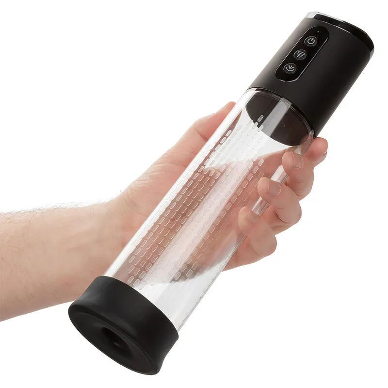 Calexotics - Peak 4-Speed Rechargeable Penis Suction Pump – Black