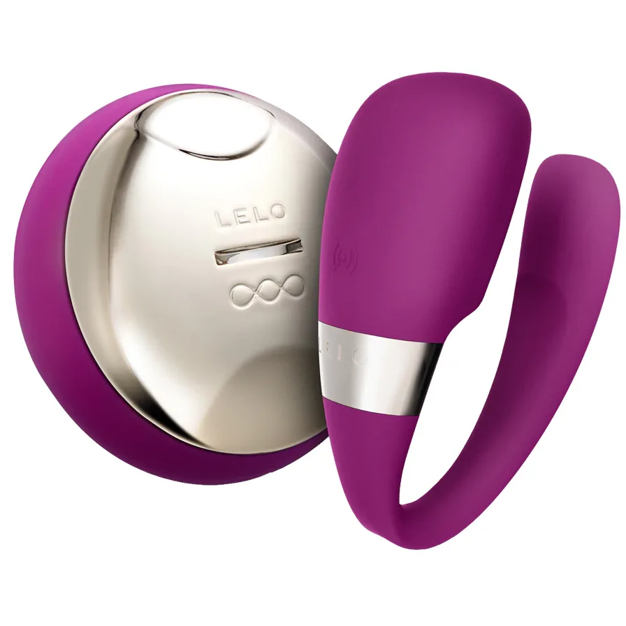 LELO Insignia Tiani 3 Bärbar Klitorisstimulator & Intern Massager för Par – Lila
