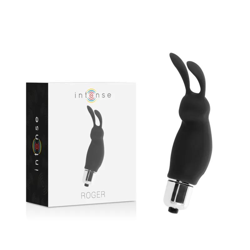 Intense - Rabbit Roger Svart Dual-Stimulerings Vibrator