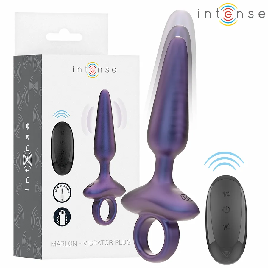Intense - Marlon Vibrating Anal Plug Model 4 med trådlös fjärrkontroll