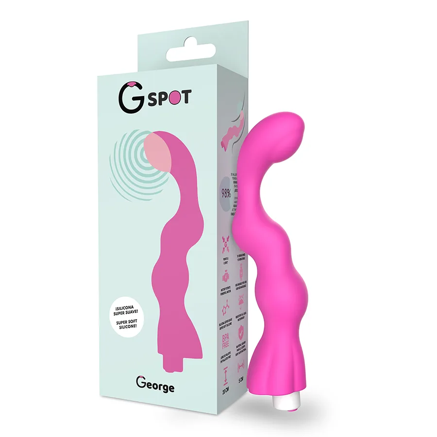 George G-Spot Uppladdningsbar Vibrator – Tuggummirosa
