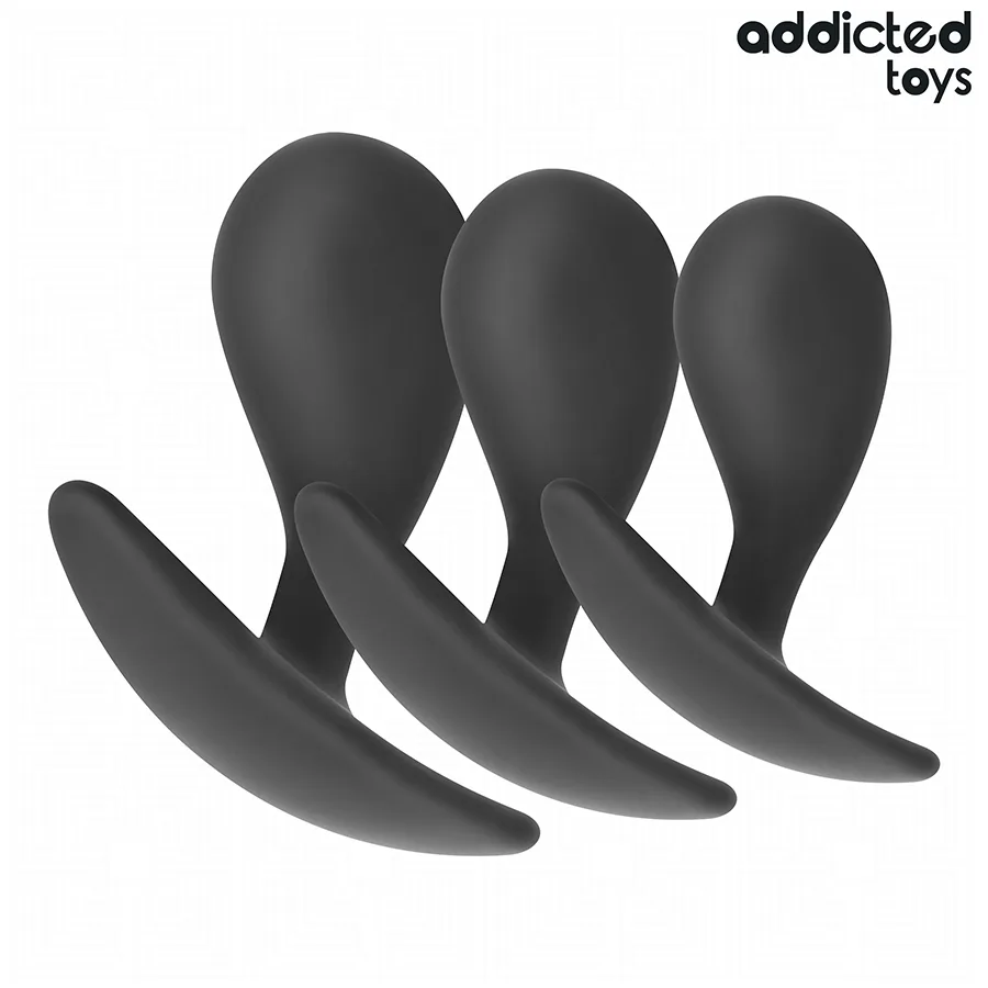 Addicted Toys - Silikonanalpluggar Träningsset med 3 | Modell 3