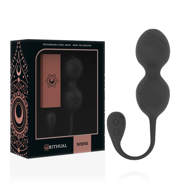 Rithual Nisha Rechargeable Vibrating Kegel Balls – Black