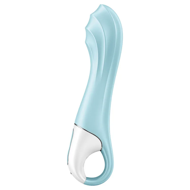 Satisfyer Air Pump Vibrator 5+ Uppblåsbar G-punktsvibrator med Appkontroll – Blå