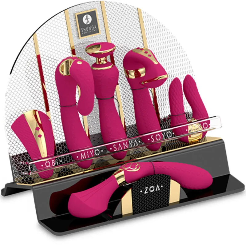 Shunga – Fuchsia Intimate Massager Retail Display Set of 6