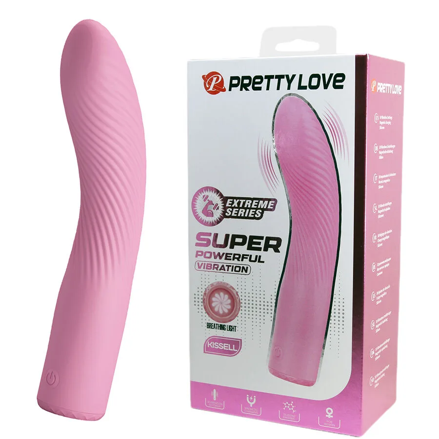 Pretty Love Kisell G-Spot Vibrator – 10-läges uppladdningsbar silikonvibrator i rosa