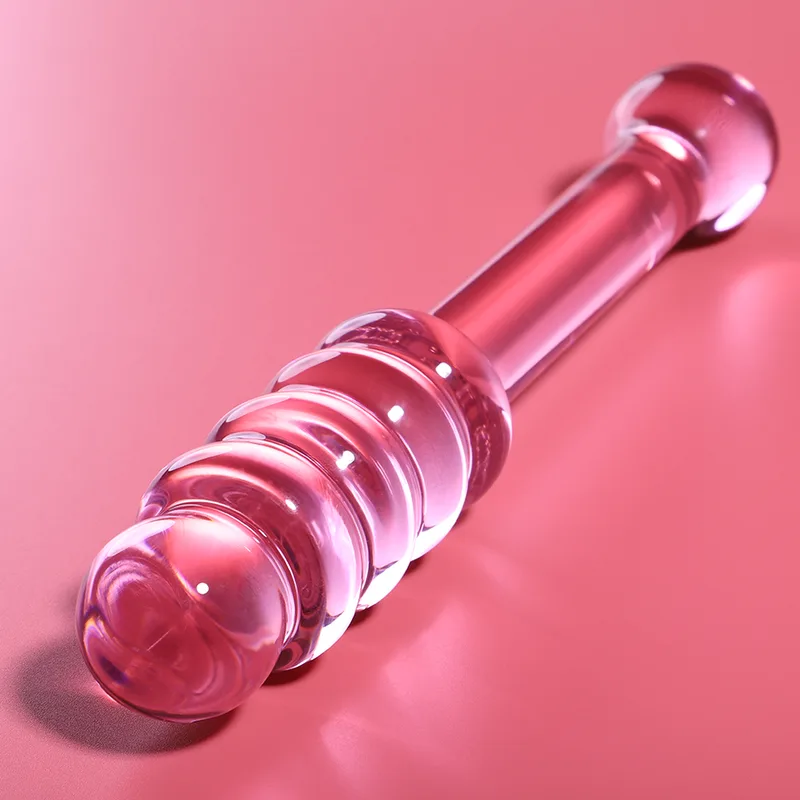Nebula Series by Ibiza – Modell 20 Borosilikatglas Dildo | Rosa | 20,5 cm Längd | 3 cm Diameter