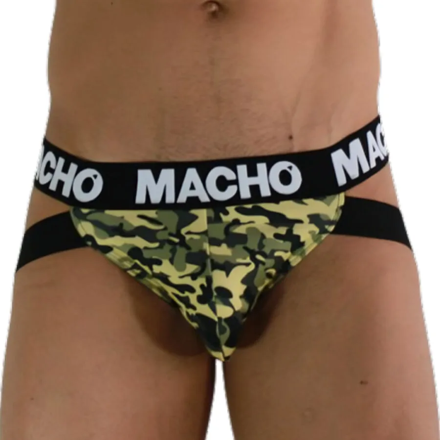 Macho MX28MV Military Jockstrap - Grön, Storlek L