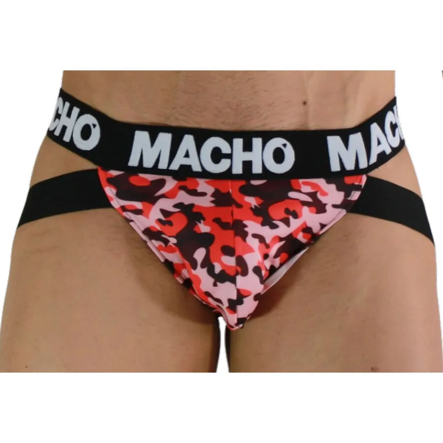 Macho MX28MR Military Jockstrap - Red, Size L