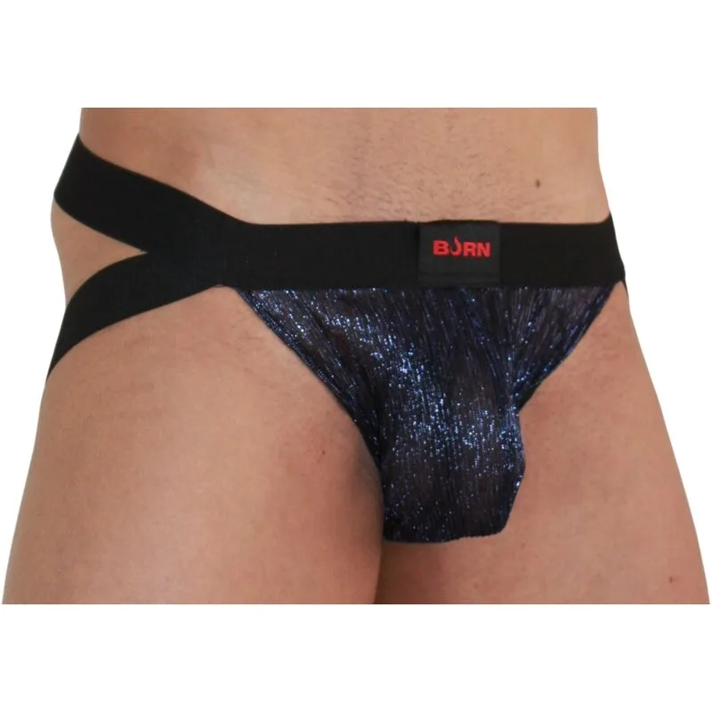 BURN 006 Jock Shiny – Premium Jockstrap för Män | Svart | Storlek S
