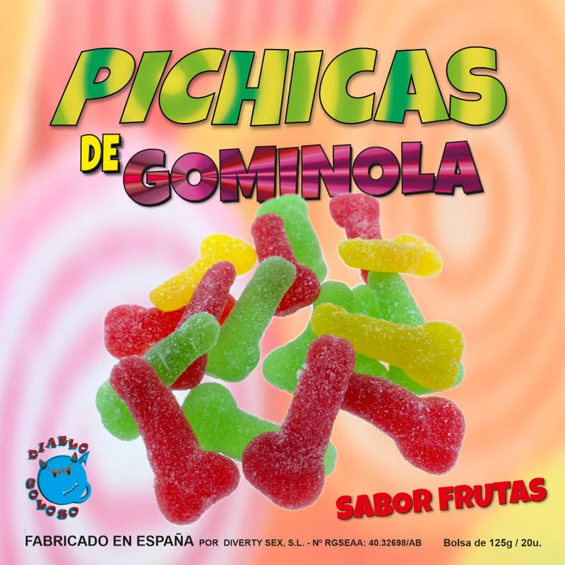 Diablo Goloso – Fruktsmakande Penisformade Gummigodis med Socker