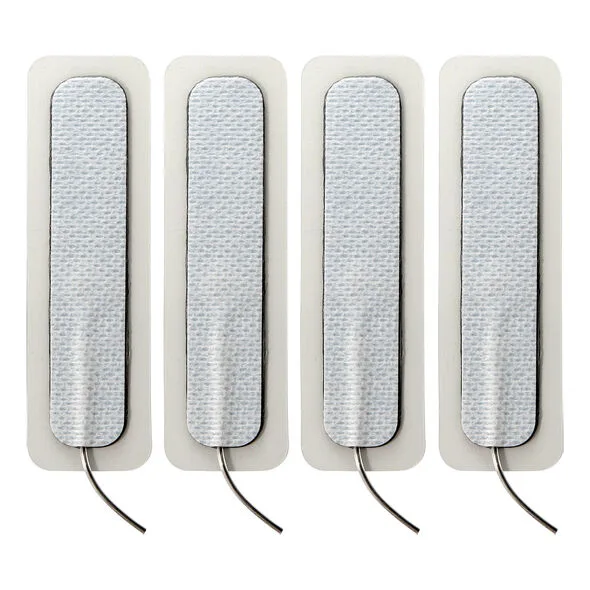 ElectraStim Long Self-Adhesive Electrostimulation Pads – 1.5 cm x 7.5 cm (Pack of 4)
