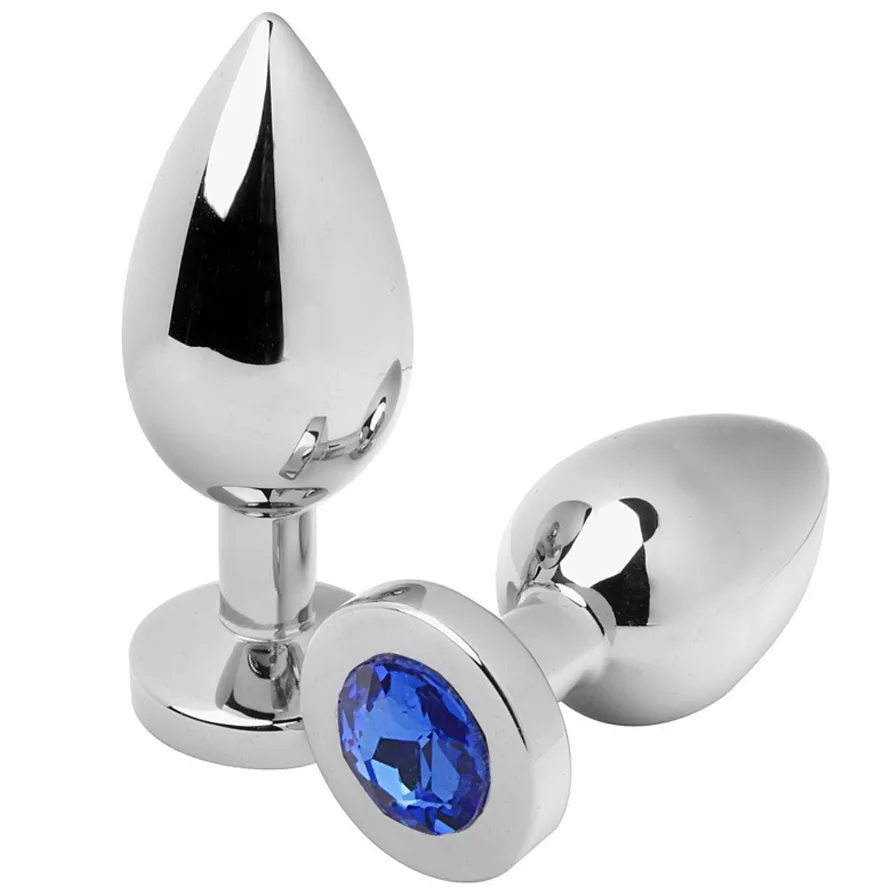 Metal Hard - Diamond Blue Anal Plug Small 5,71 cm