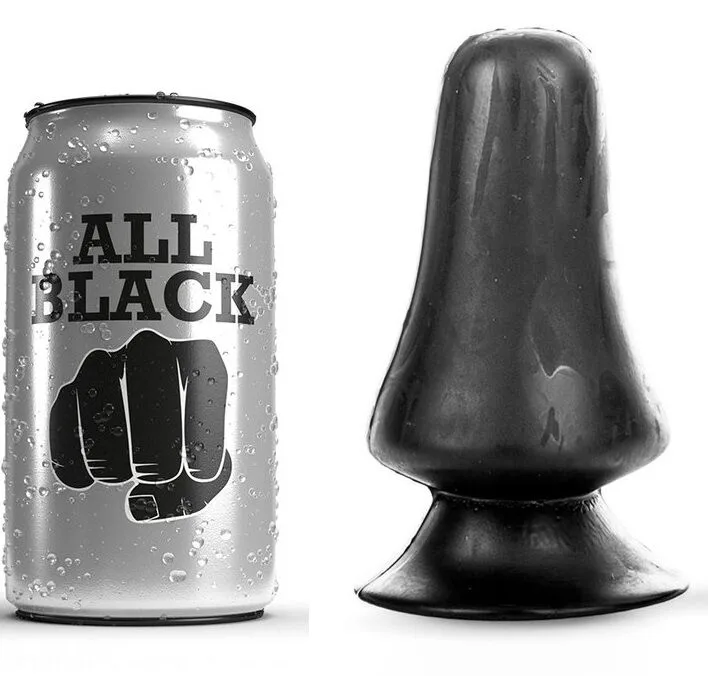 All Black Analplug – 12 cm Nybörjarvänlig Analstimulator