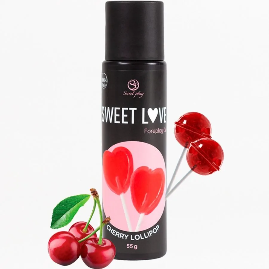 Secretplay Cherry Lollipop Sweet Love Ätbart Smaksatt Glidmedel 60ml